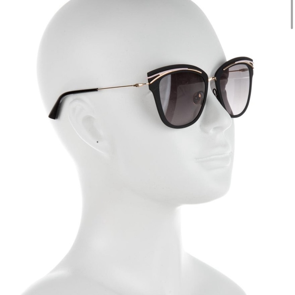 So Dior square Cat Eye black 53mm sunglasses NEW - Picture 2 of 16